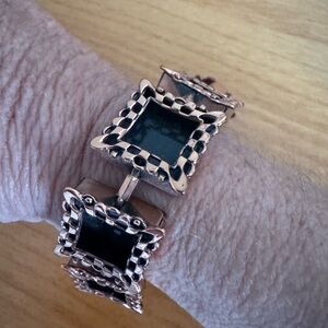 Elegant Copper and Black Bracelet